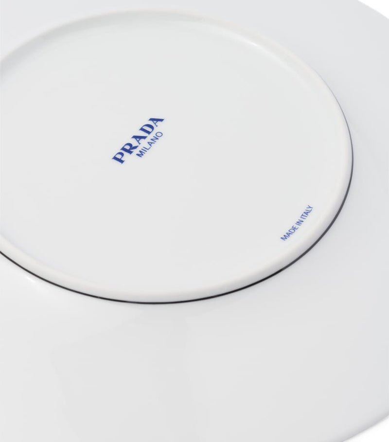 Prada Triangles charger plate 28cm, imported from the UK