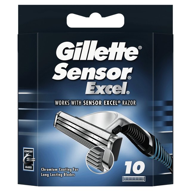 Gillette Sensor Excel Razor Blades   10 per pack GOODS M&S   