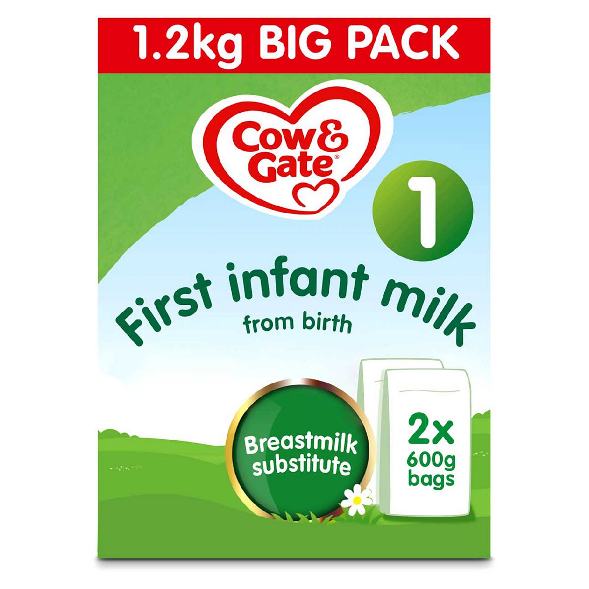 Cow & Gate First Infant Milk Big Pack 2 x 600g GOODS Boots   