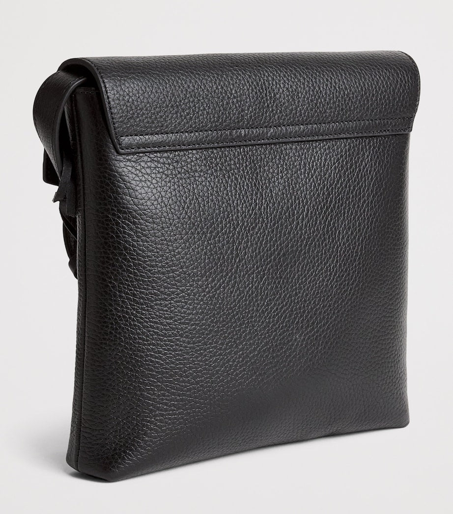 Emporio Armani cross-body bag in grained leather (British brand)
