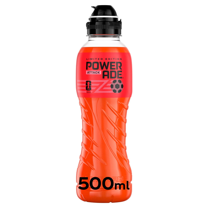 Powerade Attack limited edition sports drink 12x500ml (British brand)