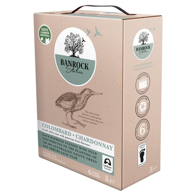 Banrock Station Colombard / Chardonnay Wine Box   3L GOODS M&S   