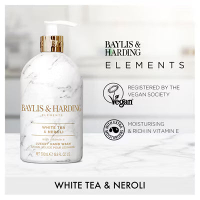 ASDA Baylis & Harding Elements Hvitt Te & Neroli Håndvask 500ml- Kjøp online hos McGrocer