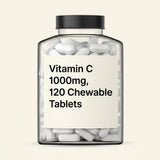 Holland & Barrett high strength chewable vitamin C 1000mg 120 tablets, UK version
