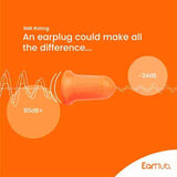 EarHub Premium Orange Soft Foam Earplugs 10 Pair GOODS Superdrug   