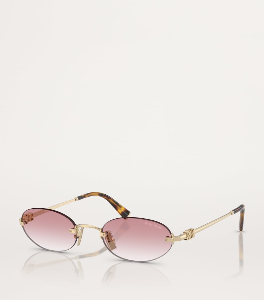 Miu Miu metal oval sunglasses, imported from the UK