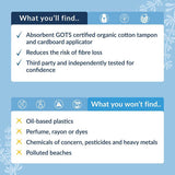 Natracare Regular Organic Cotton Applicator Tampons 4x16 pack, UK version
