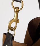 Mulberry suede Hackney shoulder bag, imported from the UK
