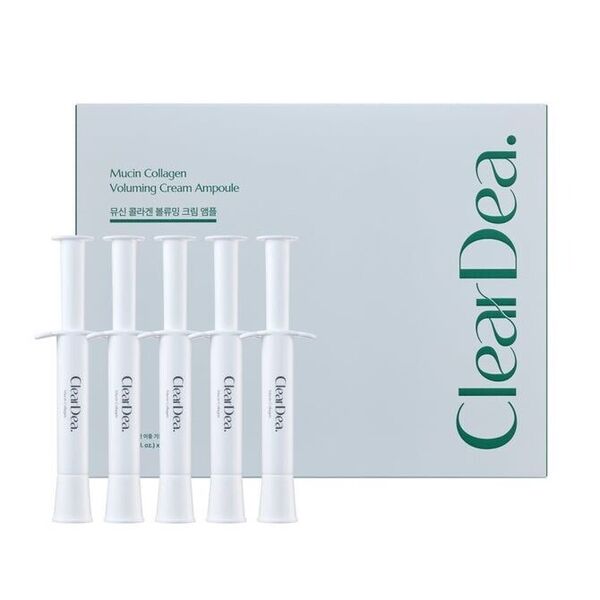 ClearDea Mucin Collagen Ampoule 4ml x 5, imported from the UK