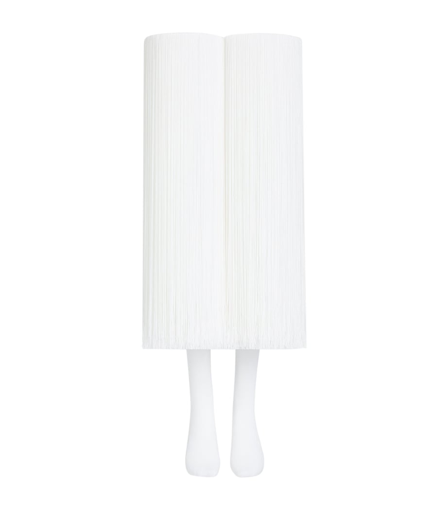 Alaïa high fringed thigh-high socks in viscose blend (British brand)