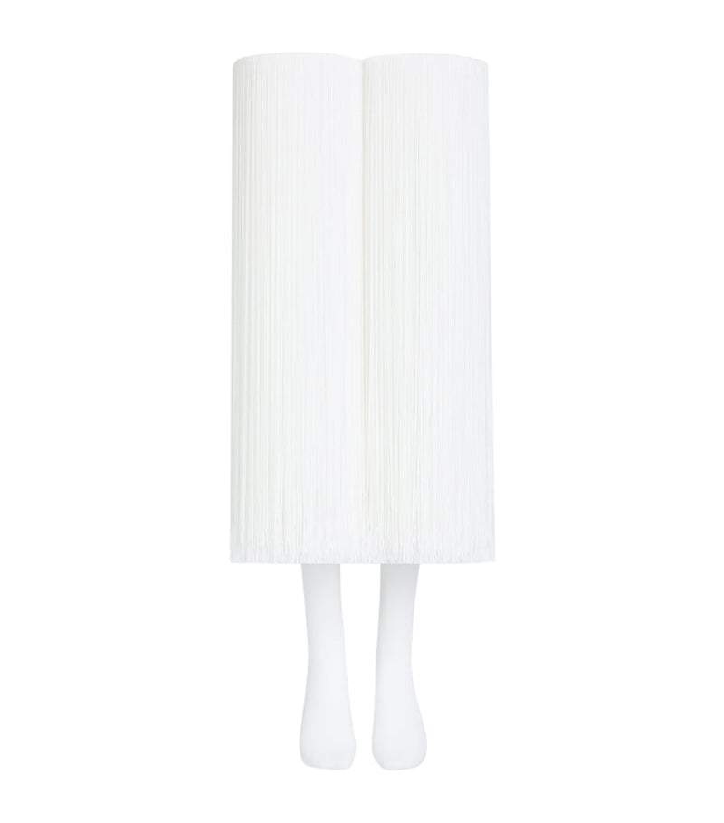 Alaïa high fringed thigh-high socks in viscose blend (British brand)