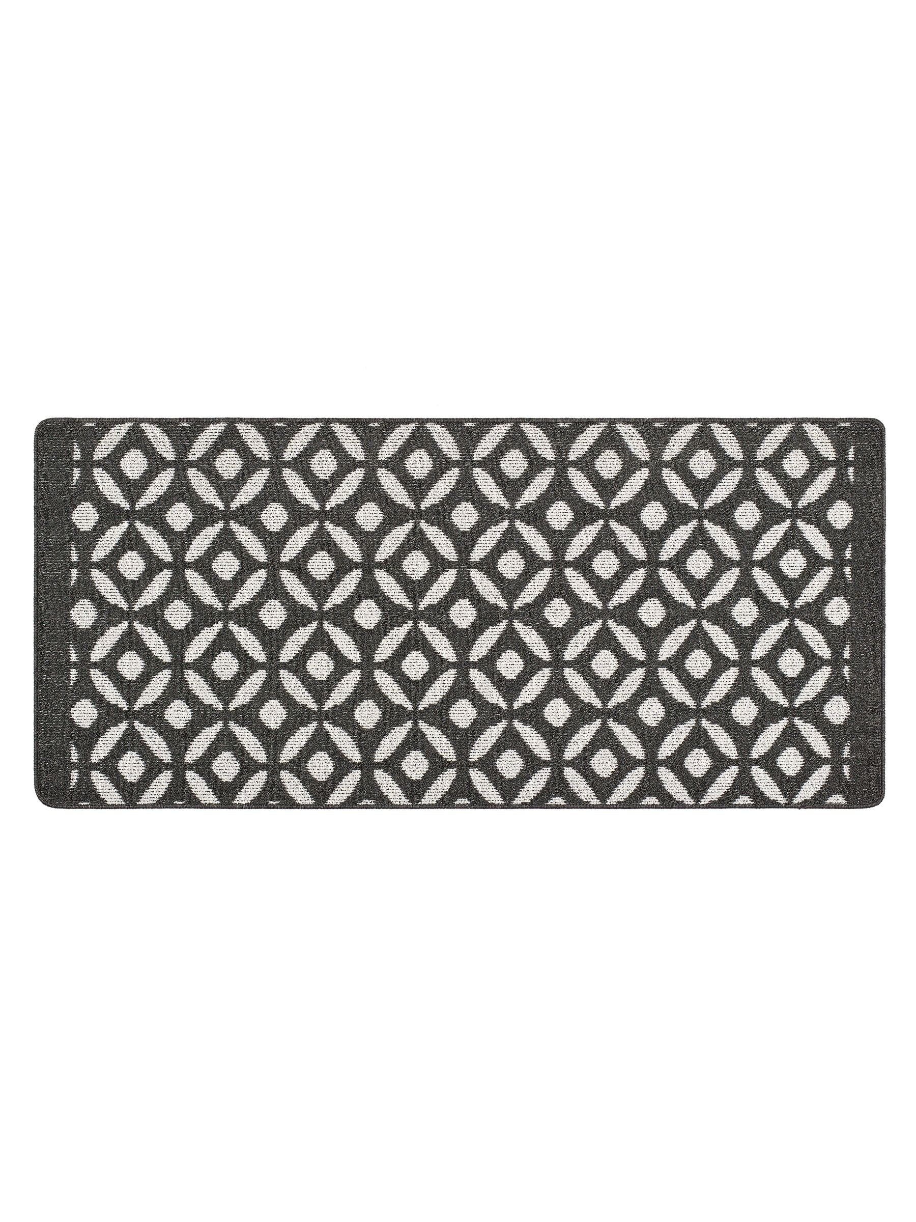 My Mat charcoal crescent large runner, imported from the UK