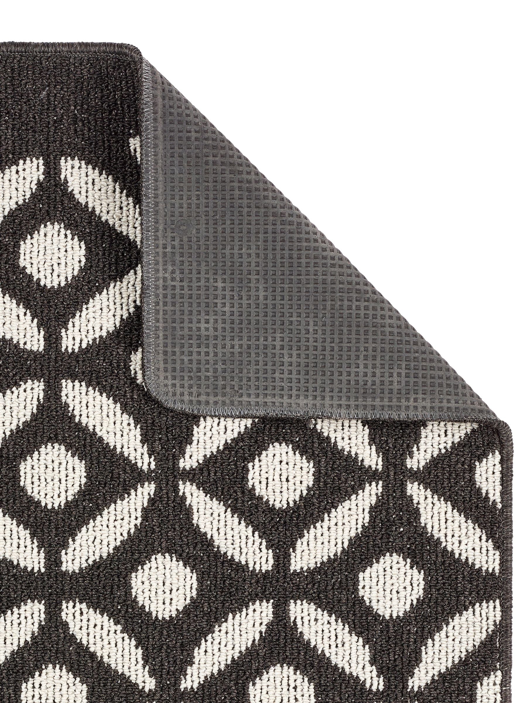My Mat charcoal crescent large runner, imported from the UK