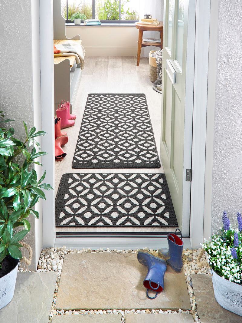 My Mat charcoal crescent small doormat (British brand)