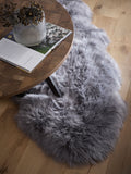 Origin Rugs grey sheepskin rug - British product