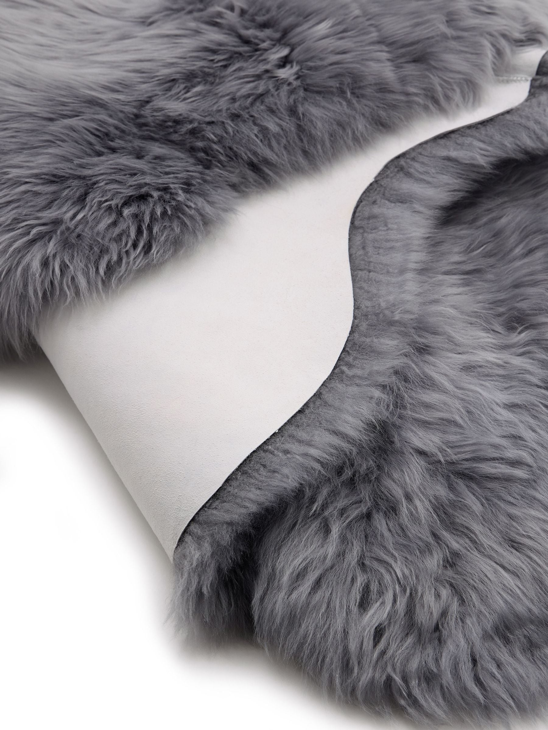 Origin Rugs grey sheepskin rug - British product
