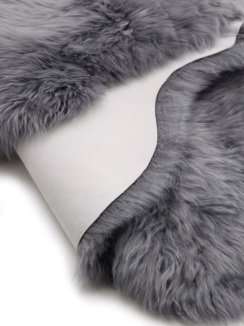 Origin Rugs grey sheepskin rug - British product