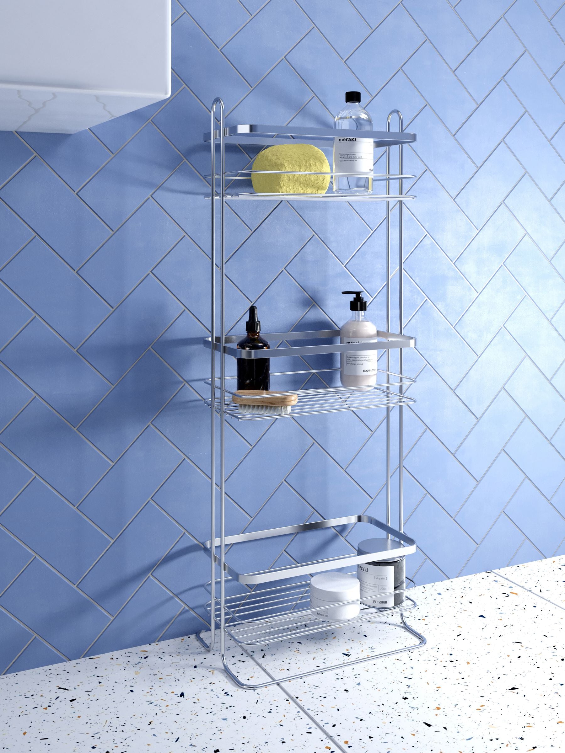 CroydEx free standing three tier storage basket (British brand)