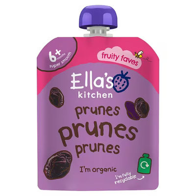 Superdrug Ella's Kitchen Organic First Tastes Prunes 4m+ Baby Food Pouch 70g- Buy online at McGrocer