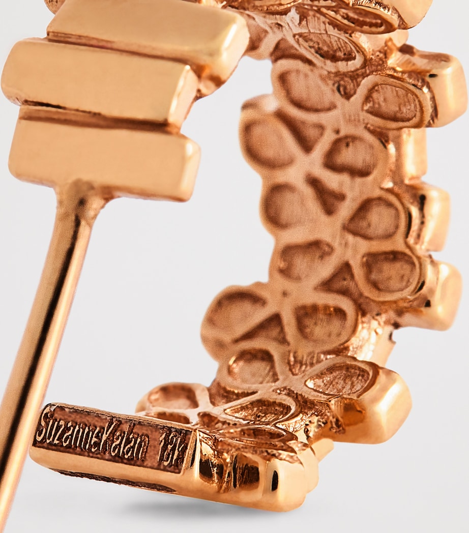 Suzanne Kalan small rose gold hoop earrings, UK version