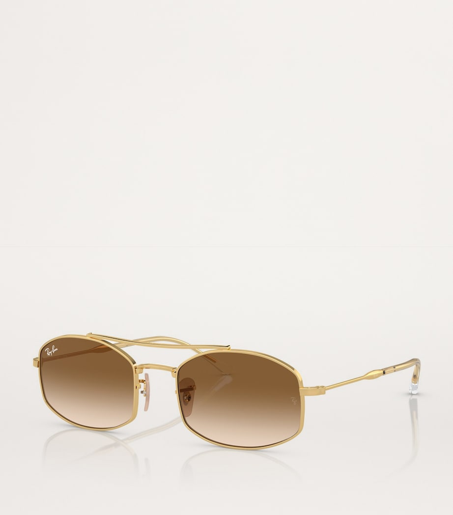 Ray-Ban metal RB3719 sunglasses with double bridge - British product