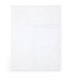 Egyptian Cotton King Flat Sheet with Triple-Embroidered Stripe, 275cm x 275cm