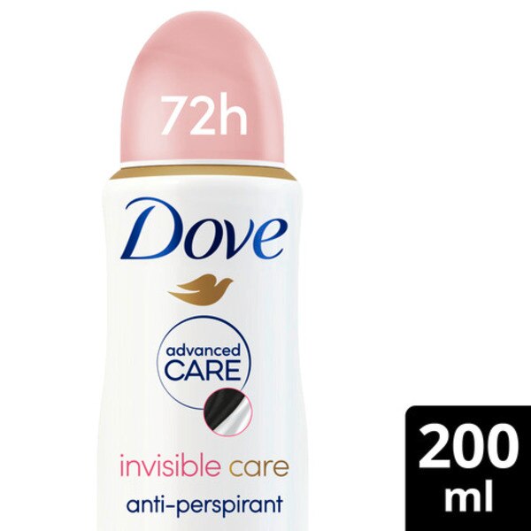 Dove Advanced Antiperspirant Deodorant Invisible Care 200ml GOODS Superdrug 200ML  