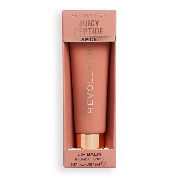 Revolution nude spice peptide lip balm, imported from the UK