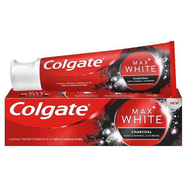 Colgate Max White Charcoal Whitening Toothpaste 75ml