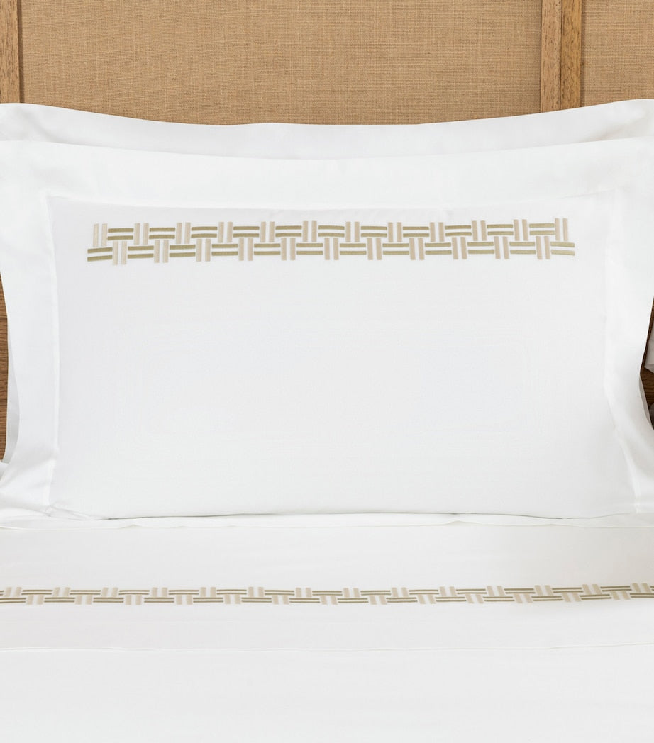 Frette Basket Weave Oxford Pillow Sham 50cm x 70cm - British product