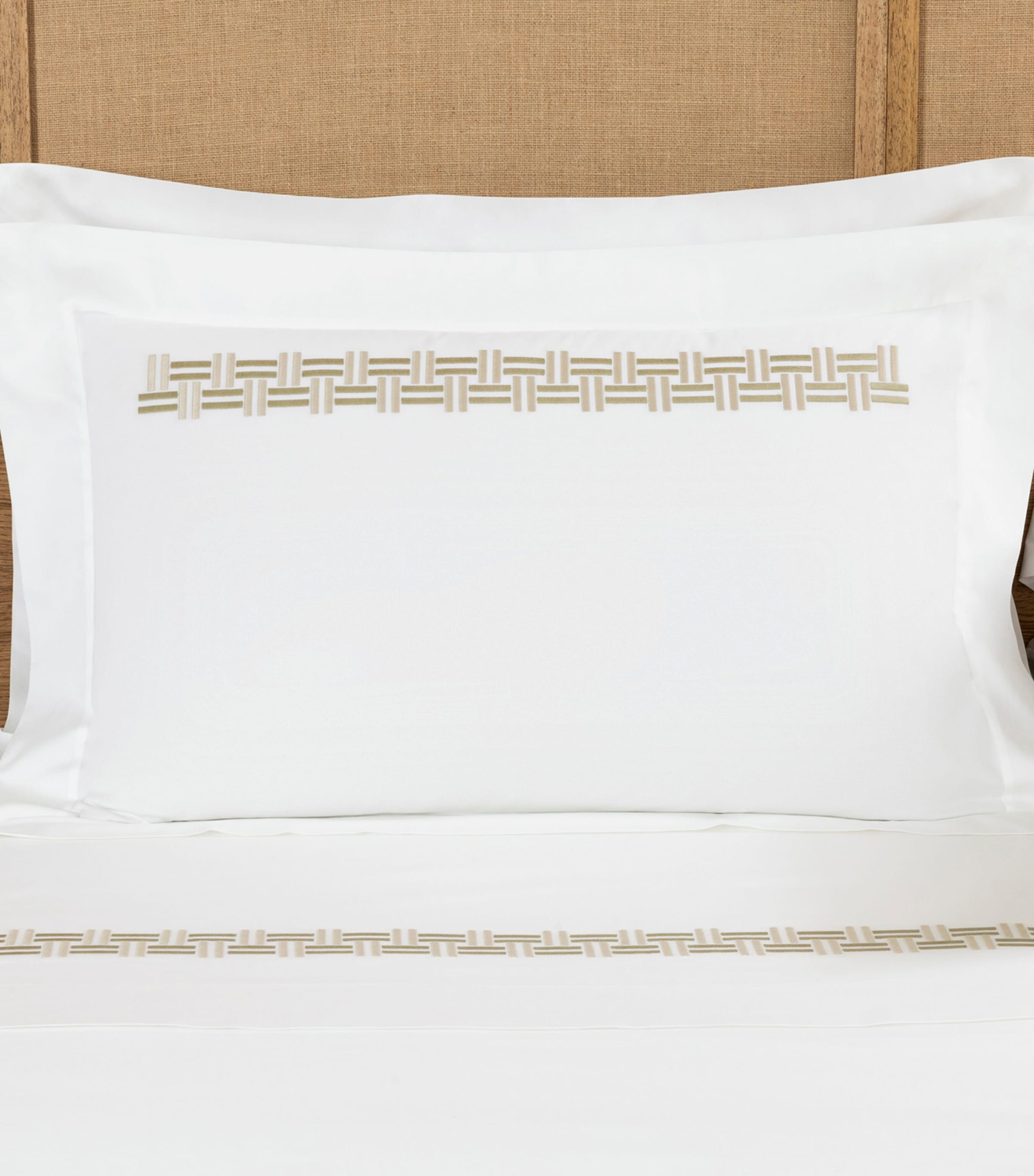 Frette Basket Weave Oxford Pillow Sham 50cm x 70cm - British product