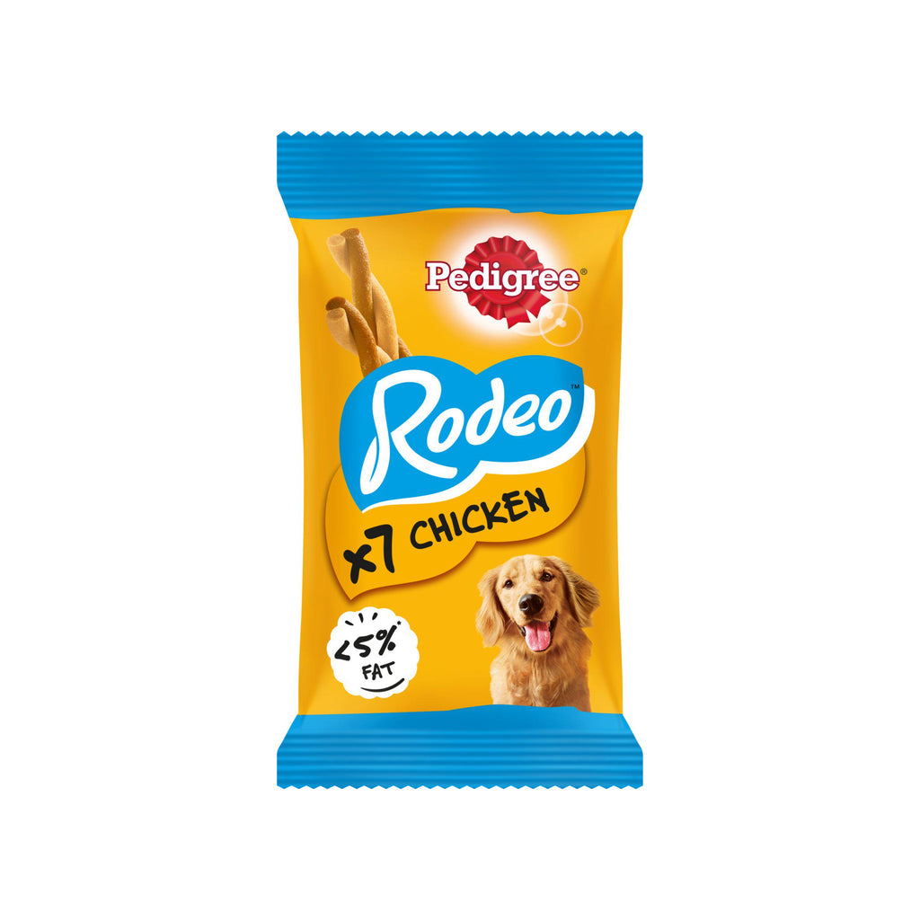 Pedigree Rodeo Adult Dog Treats Chicken Sticks x7 123g