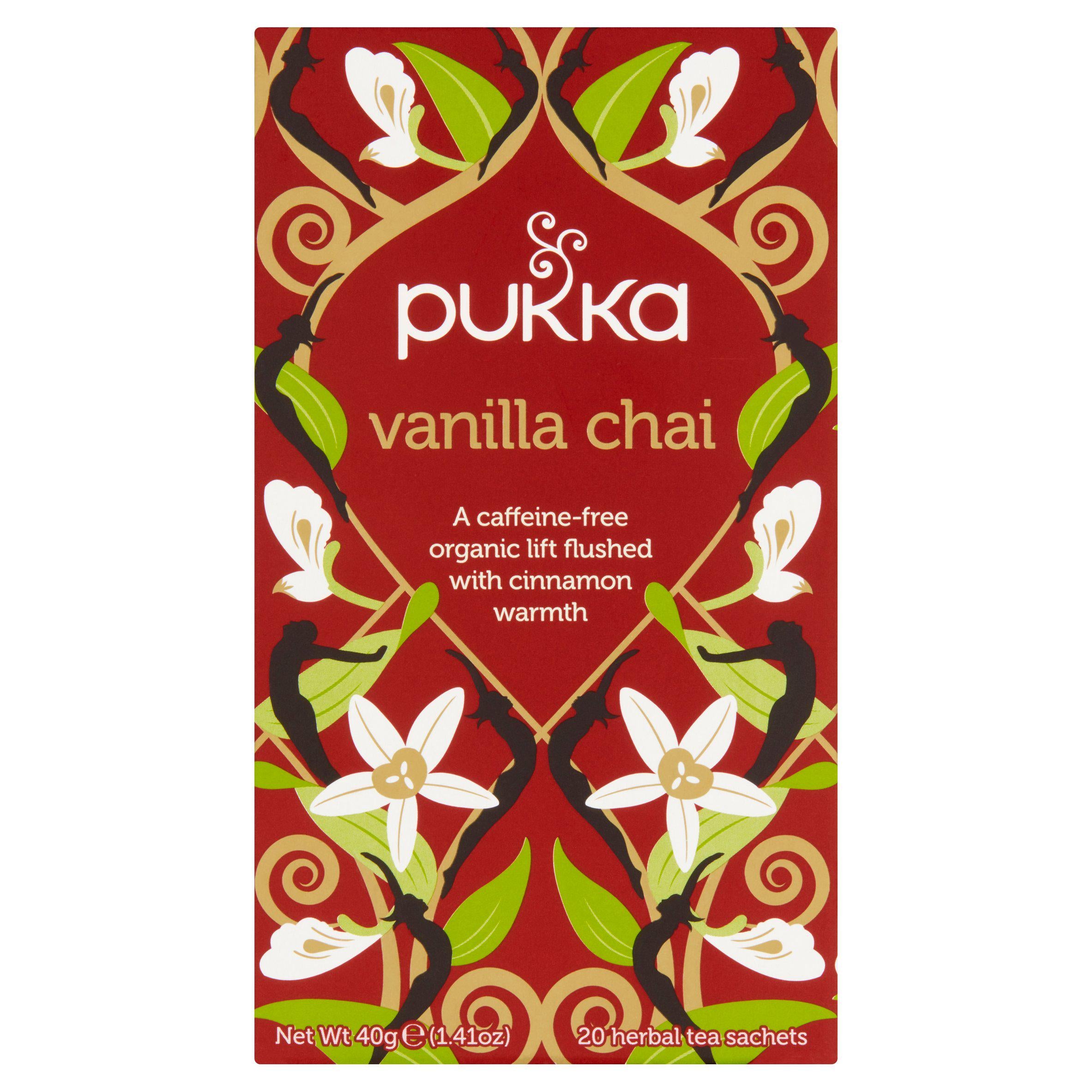 Pukka Organic Vanilla Chai Tea Bags x20 40g All tea Sainsburys   