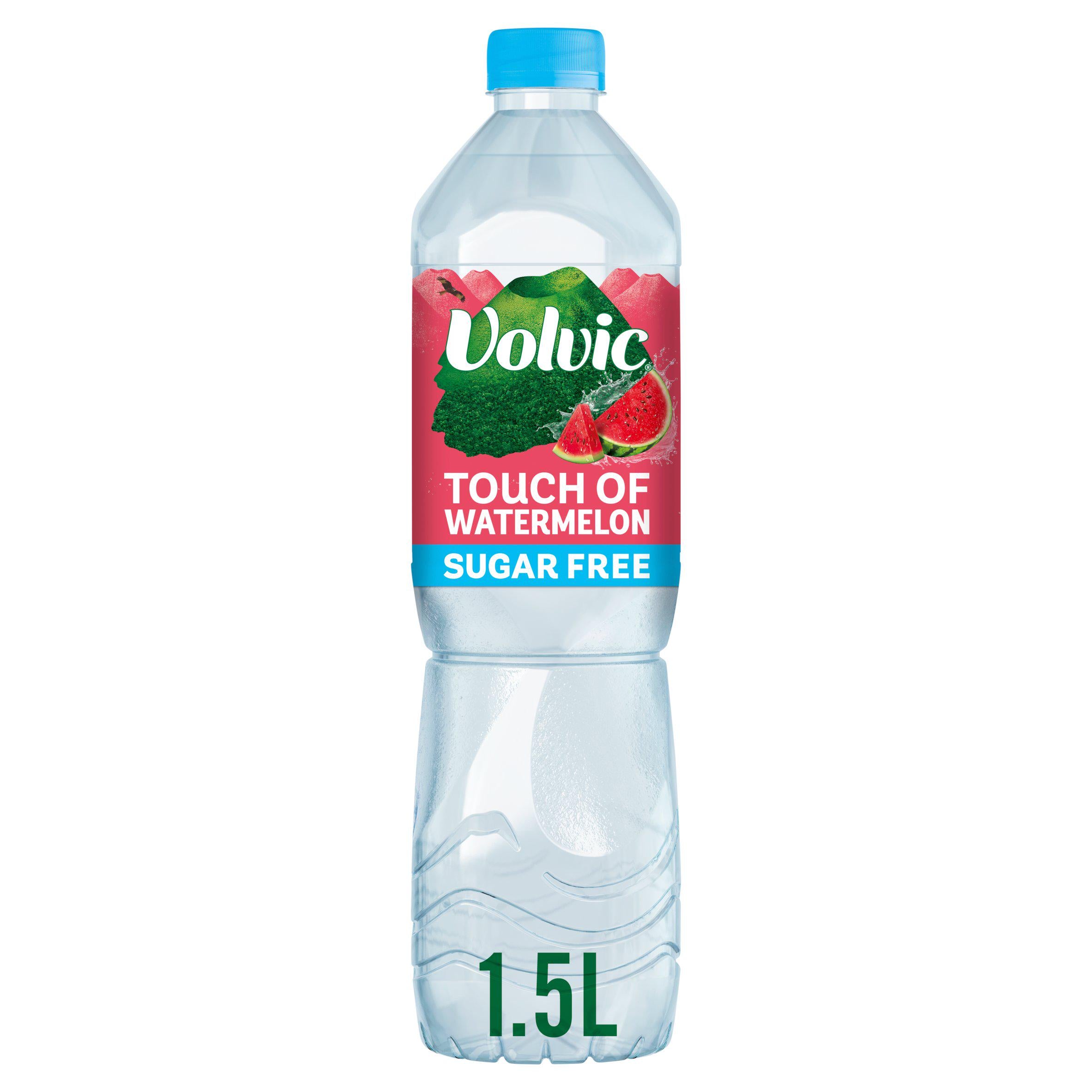 Volvic Touch of Fruit Sugar Free Watermelon Flavoured Water 1.5L Flavoured & vitamin water Sainsburys   