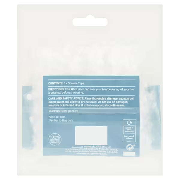 Dotty Shower Cap for bathroom use - British product