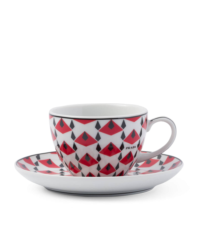 Prada Vienna coffee cup and saucer set, imported from the UK