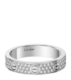 Cartier LOVE ring white gold diamonds, UK version