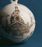 Harrods bauble gold toile print 12cm, UK version