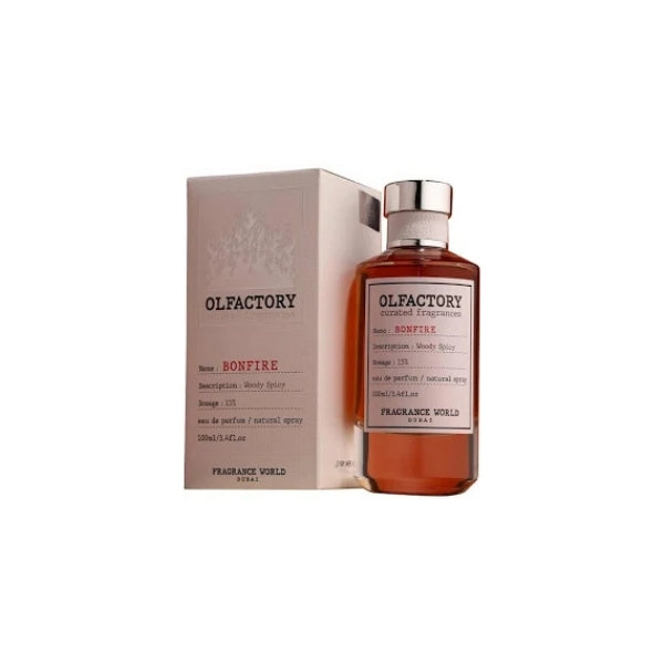 Fragrance World Bonfire Eau De Parfum 100ml, imported from the UK