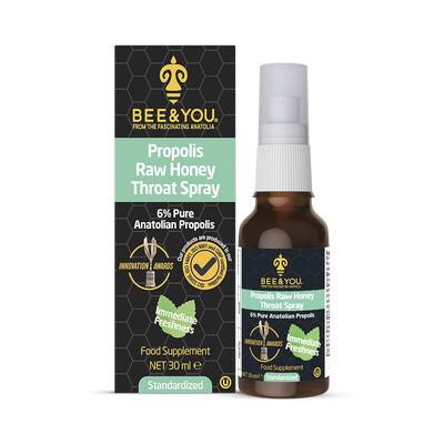 Holland & Barrett BEE&YOU Propolis Raw Honey Throat Spray 30ml- Buy online at McGrocer
