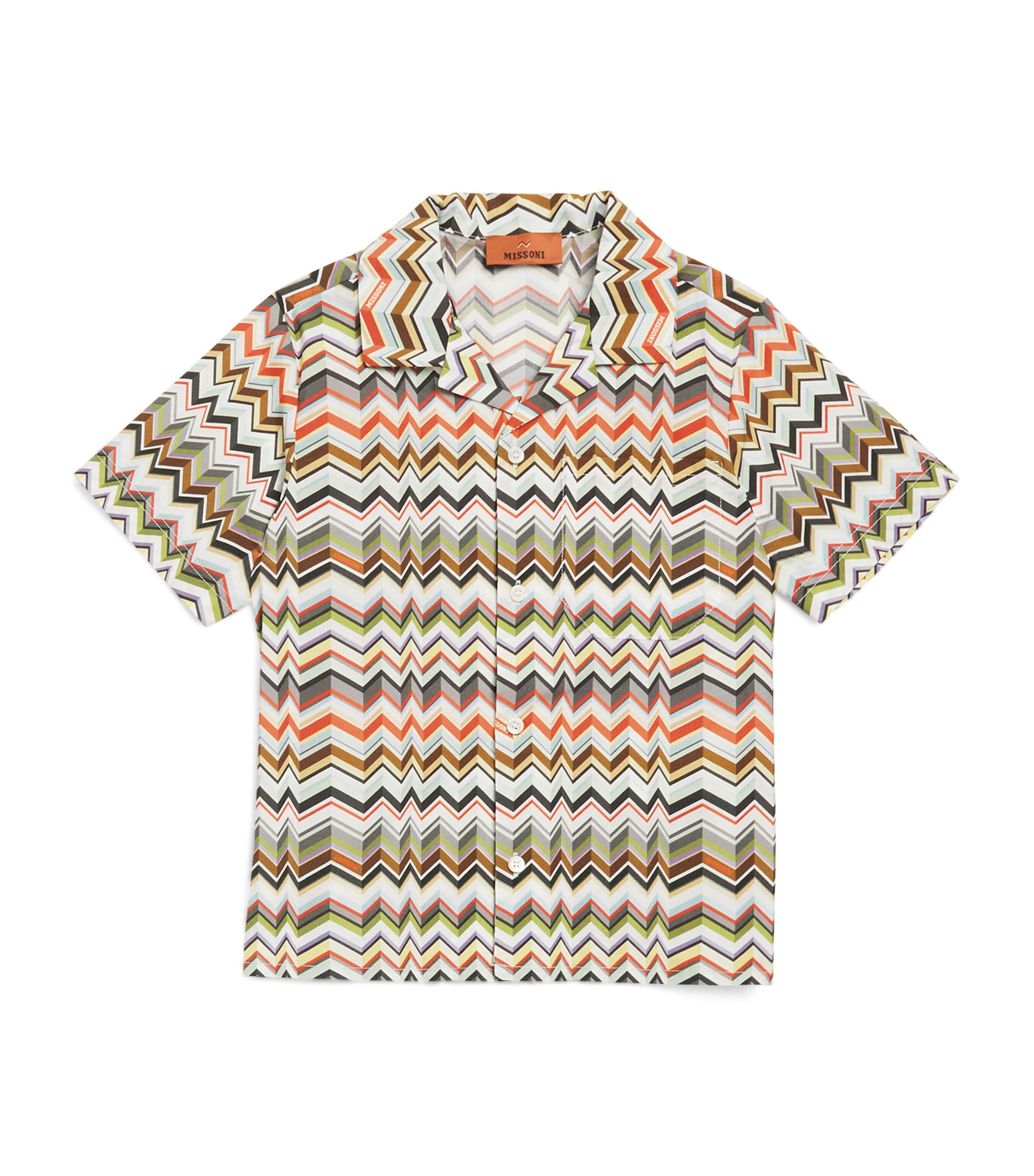 Missoni Kids cotton zigzag print shirt 4-14 years, imported from the UK