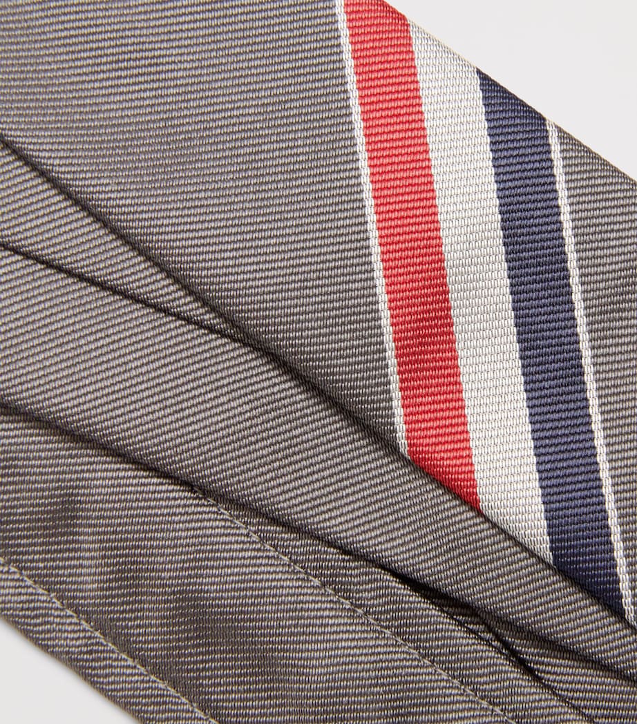 Thom Browne silk tie RWB stripe - British product