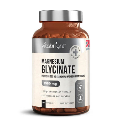 Superdrug VitaBright Magnesium Glycinate 1500mg High Strength Capsules- Buy online at McGrocer