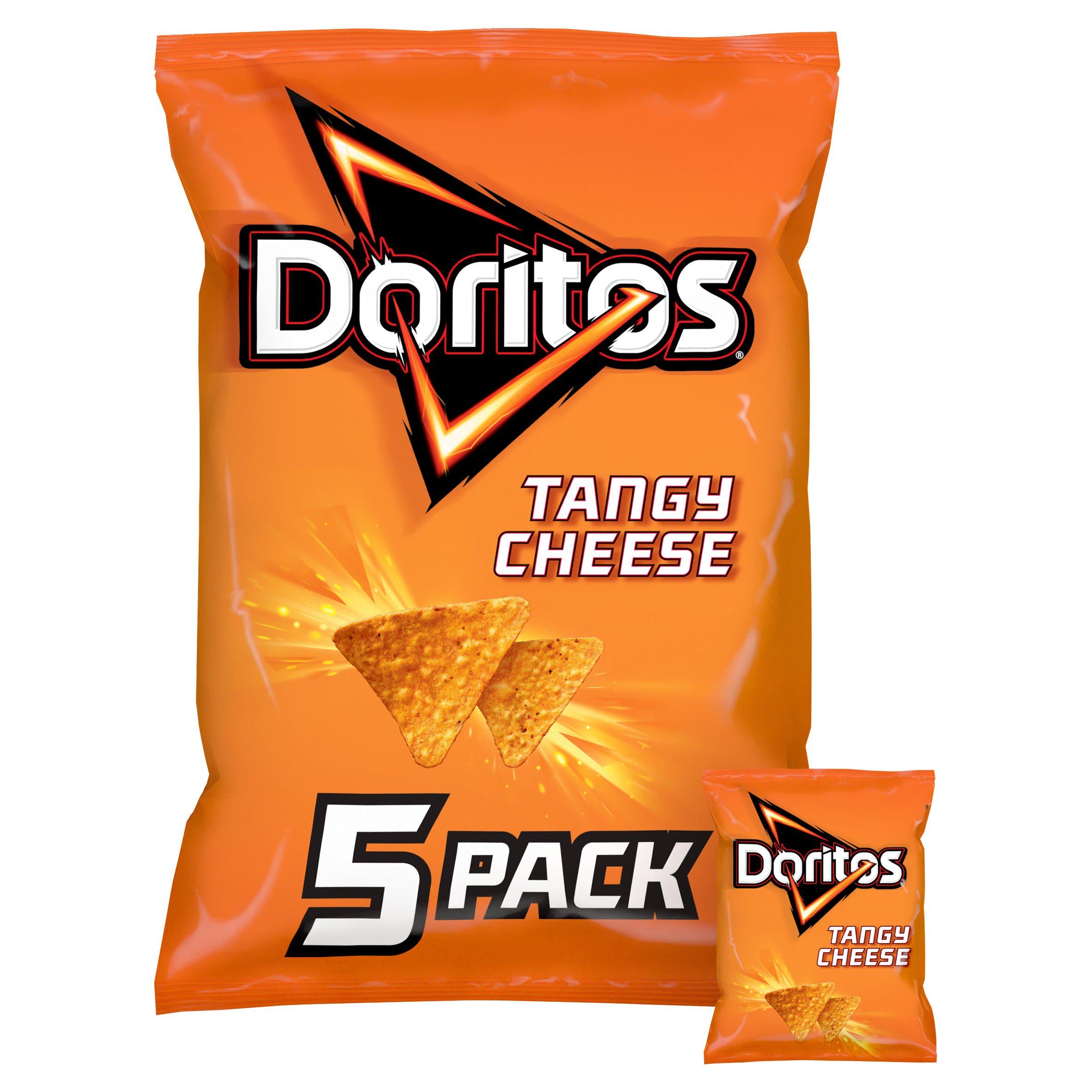 Doritos Tangy Cheese Multipack Tortilla Crisps Chips 5x30g GOODS Sainsburys   