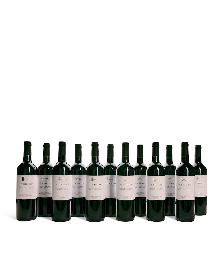Harrods St Emilion Bordeaux red wine case 12 bottles, UK version