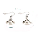 Myga Lotus earrings zinc alloy (British brand)