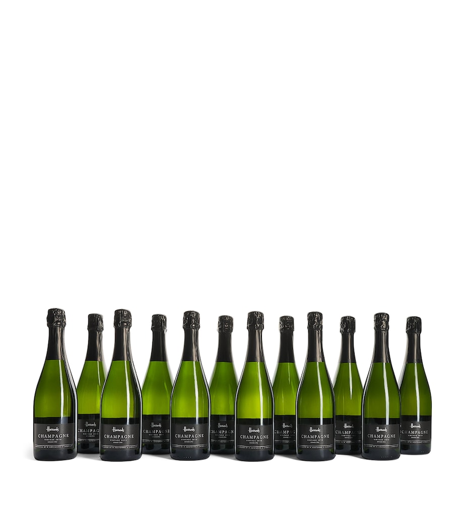 Harrods Blanc de Blancs Grand Cru champagne case 12 bottles - British product