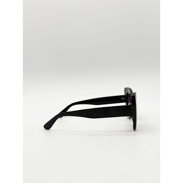 SVNX oversized cat-eye sunglasses in black - British product