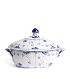 Royal Copenhagen blue fluted half lace porcelain tureen, imported from the UK
