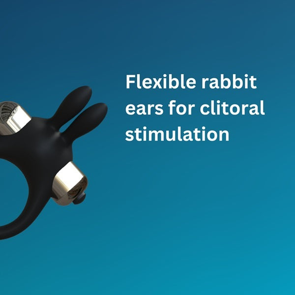 JoyRings silicone rabbit vibrating cock ring, UK version